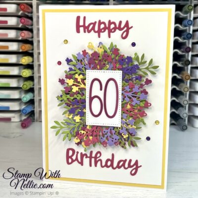 60th Birthday card & box for a lovely friend