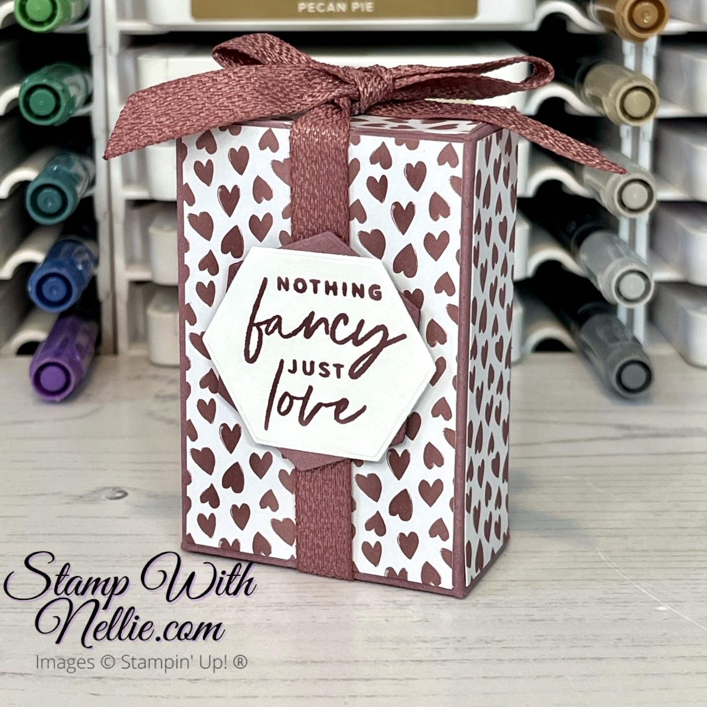 Tiny Treat box using Trucking Along - tutorial - Stamp with Nellie