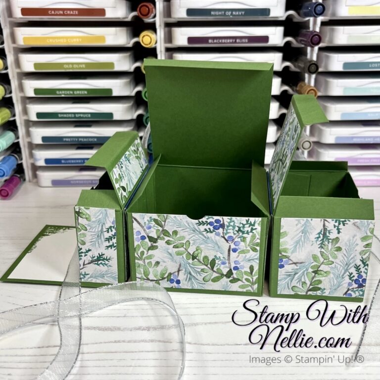 3 in 1 Christmas gift box - InspireInk Blog Hop - Stamp with Nellie
