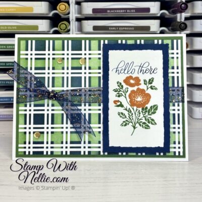 Softly Sophisticated tartan card – Creative Colour Challenge 126