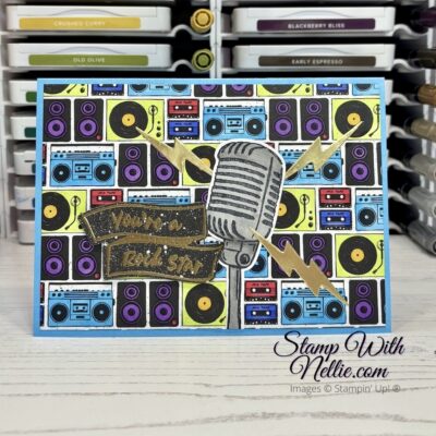 You’re a Rock Star card – Touches of Ink Blog Hop January 2024