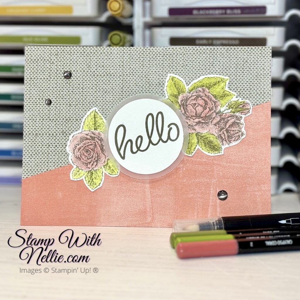 With Stample Softly Stippled cards - Stamp with Nellie