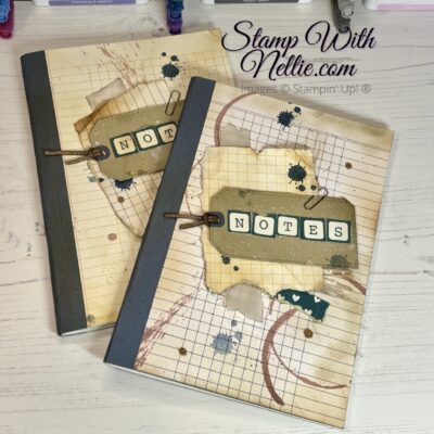How to make a Vintage style notebook – Stamp Around UK Video Hop – April 2024