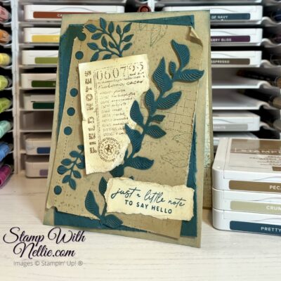 Vintage Notes of Nature card – Touches of Ink Blog Hop March 2024