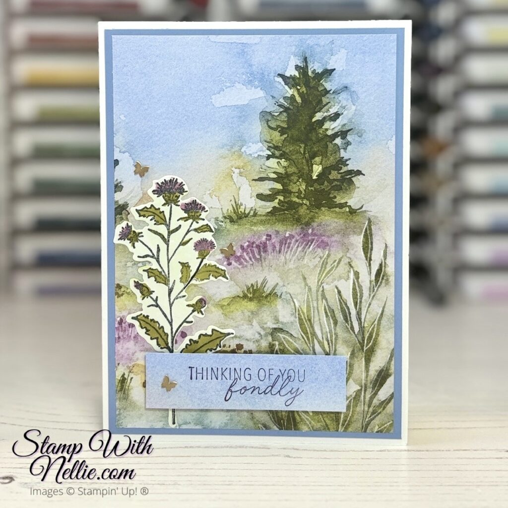 Thoughtful Wishes card - Share it Sunday Blog Hop - Stamp with Nellie