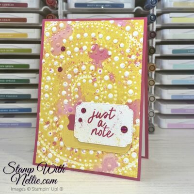 Dotted Circles embossing folder cards