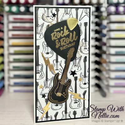 Slimline Rock Star birthday card