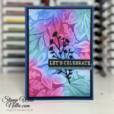 Leaf Collection celebration card – Creative Colour Challenge 136