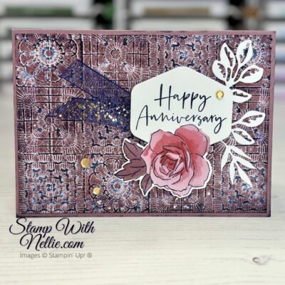 Layers of Beauty Anniversary card – Creative Colour Challenge 142