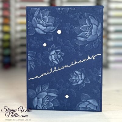 Layered Florals thank you card – InspireInk Blog Hop