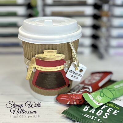 Coffee Cup gift idea with Latte Love – tutorial