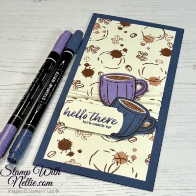 Slimline Latte Love card – CCC148