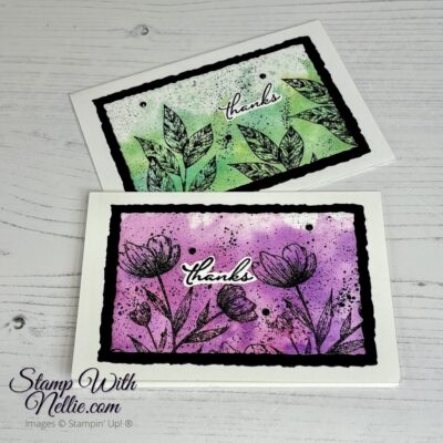 Spotlight On Nature water colour card – Stampin’ Around the World Video Hop – August 2024