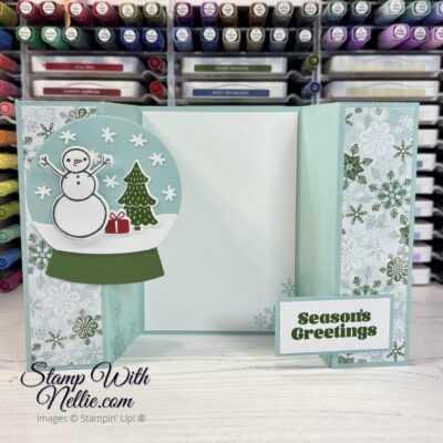 Snowy Wonder fun fold card