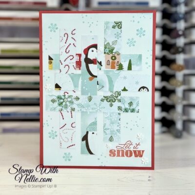 Snowy Scenes scrap busting card