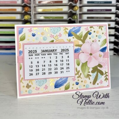 Wildflower Birthday desktop calendar – tutorial