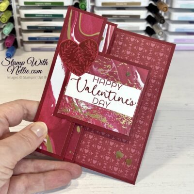 Hearts of Elegance fun fold card – tutorial