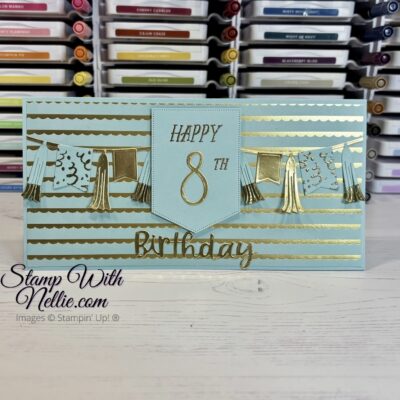 Birthday Celebration slimline card