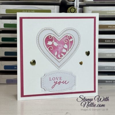 Quick & easy Celebrate Love card