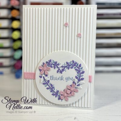 Heart Shaped thank you card – CCC182