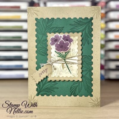 Vintage Pretty Florals card – CCC195