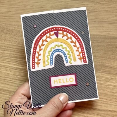 Boho Vibes gatefold & pop up card – tutorial