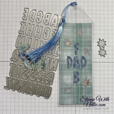 Timeless Plaid personalised bookmark – tutorial