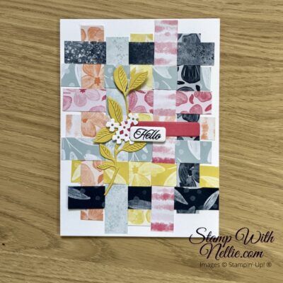 Woven DSP card – Stamp Around UK Video Hop – August 2025