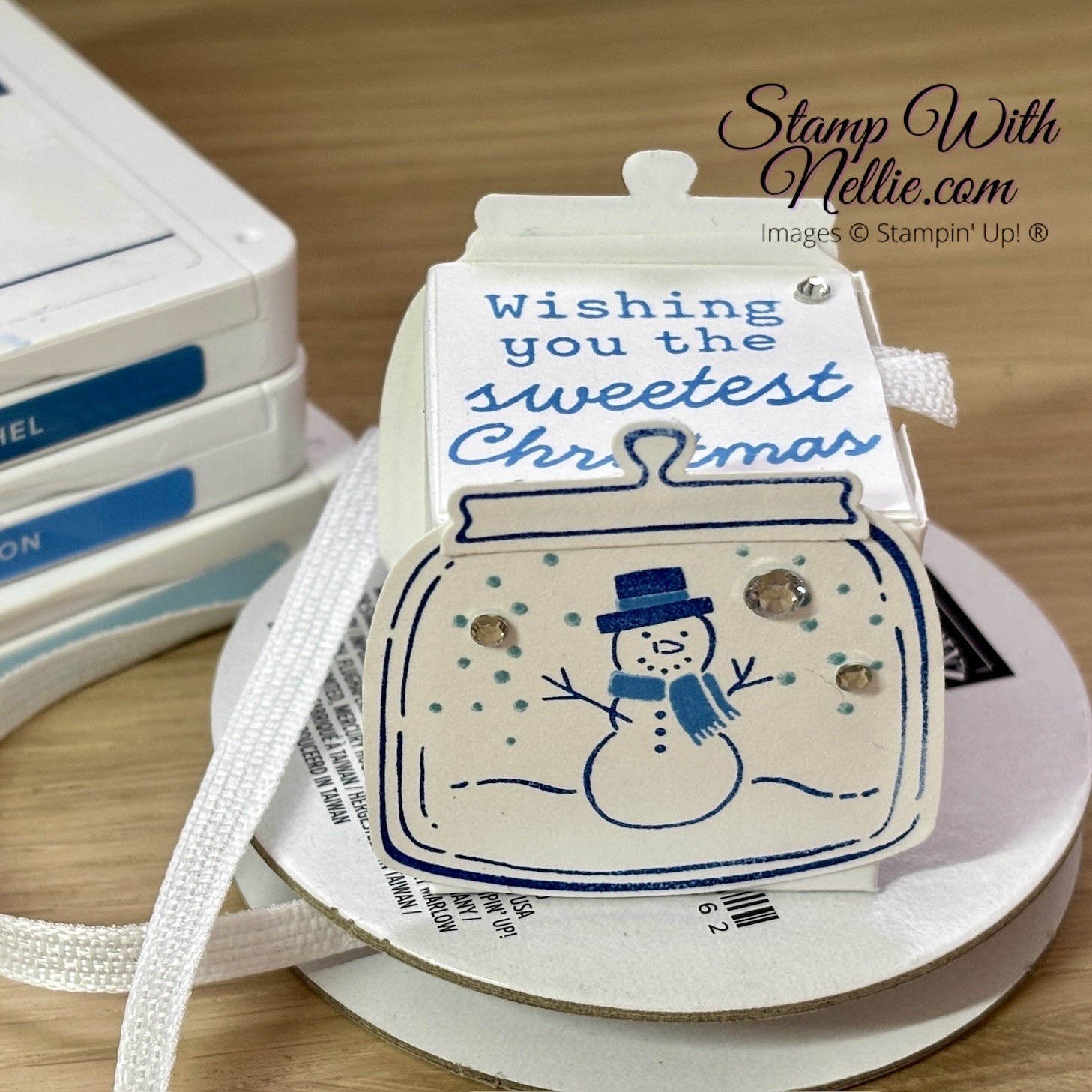 Tiny Jar of Joy treat box - tutorial - Stamp with Nellie