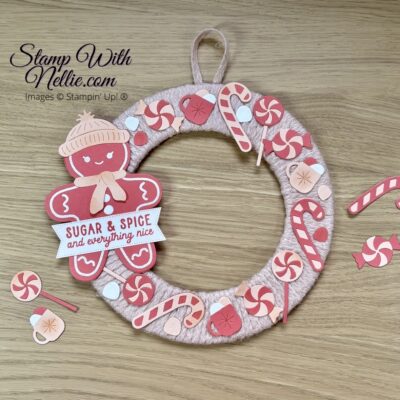 Gingerbread Girl wreath – tutorial