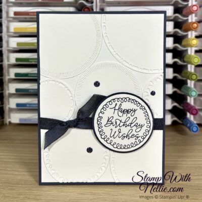Faux Embossed card – Stampin’ Around the World Video Hop – October 2025