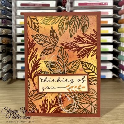 Autumnal Natural Botanicals card