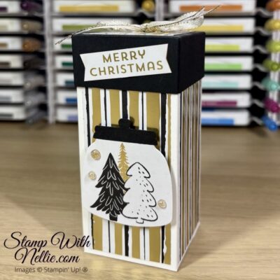 Modern Christmas gift box – tutorial