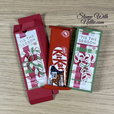 Fold Flat Christmas treat box – tutorial