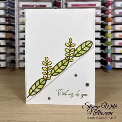 Friendly Foliage CAS card – Touches of Ink Blog Hop January 2026
